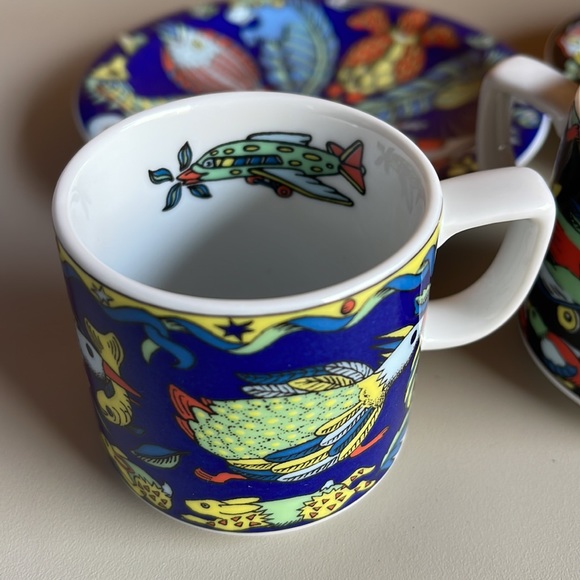 Bopla Switzerland Original porcelain Espresso Cup And Saucer Set HTF Evolution - Picture 8 of 13